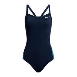 Strój pływacki jednoczęściowy damski Nike Multiple Print Racerback Splice One. Niebieskie stroje jednoczęściowe damskie Nike, m, bez wzorów. Za 169.99 zł.