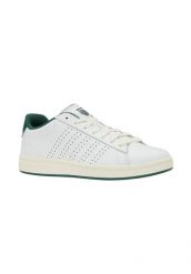 Buty K-Swiss COURT BASE II (04411-108-M). Białe buty trekkingowe męskie K-Swiss, ze skóry, bez zapięcia, na fitness i siłownię. Za 159.00 zł.