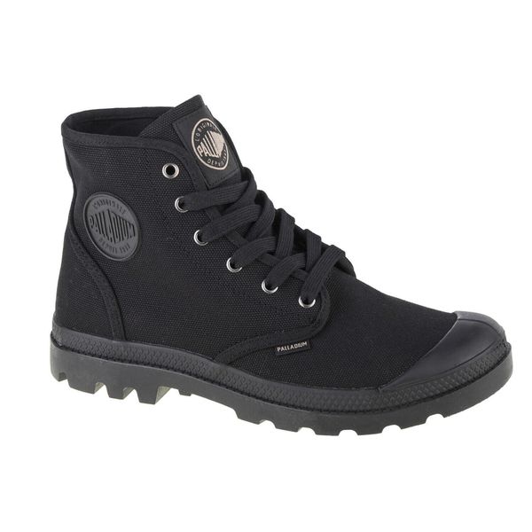 Buty sportowe Sneakersy męskie, Palladium Pampa Hi. Czarne buty sportowe na co dzień męskie Palladium, z materiału, bez zapięcia, trekkingowe. Za 357.70 zł.