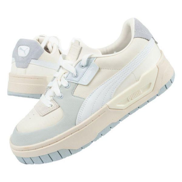 Damskie Skórzane Buty Sportowe Cali Dream. Białe buty sportowe na co dzień damskie Puma, bez wzorów, z materiału. Za 169.00 zł.