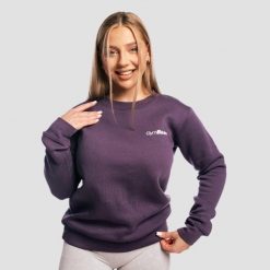 Bluza damska fitness regular fit Basic Obsidian. Czarne bluzy sportowe damskie GYMBEAM, xl, bez wzorów, z bawełny, bez ramiączek, długie, bez kaptura. Za 83.90 zł.