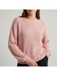 MOSS COPENHAGEN Sweter "Silda Rachelle" w kolorze jasnoróżowym rozmiar: M/L. Różowe swetry klasyczne damskie MOSS COPENHAGEN, l, bez kołnierzyka. Za 146.63 zł.