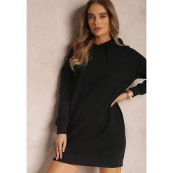 Czarna Bluza Długa z Kapturem Posetrius. Czarne bluzy sportowe damskie Renee, m, z jeansu. Za 69.99 zł.