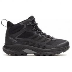 Buty trekkingowe męskie Merrell Speed Strike 2 Mid Gtx. Czarne buty trekkingowe męskie MERRELL, z materiału, za kostkę, bez zapięcia, trekkingowe. Za 632.00 zł.