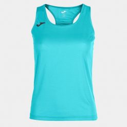 Tank top do biegania damski Joma Siena II. Zielone topy sportowe damskie Joma, s, bez wzorów, z materiału, bez ramiączek. Za 50.99 zł.