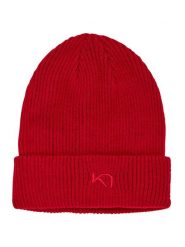 KARI TRAA Czapka-beanie "Astrid" w kolorze czerwonym rozmiar: onesize. Czerwone czapki zimowe damskie Kari Traa, z materiału. Za 97.28 zł.