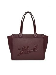 KARL LAGERFELD Torebka A4W30258 Bordowy. Czerwone torebki klasyczne damskie Karl Lagerfeld, bez wzorów, ze skóry, bez dodatków. Za 799.99 zł.