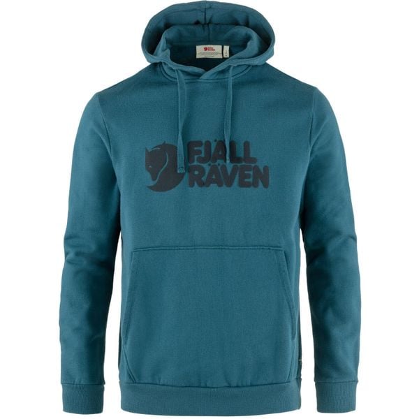 Bluza trekkingowa męska Fjällräven Logo Hoodie. Niebieskie bluzy bez kaptura męskie FJÄLRÄVEN KANKEEN, m. Za 638.30 zł.
