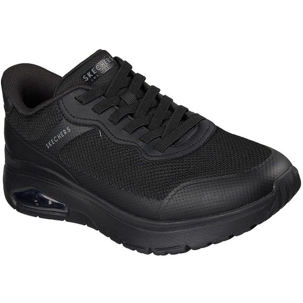 Buty sportowe męskie Skechers Uno Flex Step N Knit. Czarne buty sportowe na co dzień męskie Skechers, z materiału, bez zapięcia. Za 390.00 zł.
