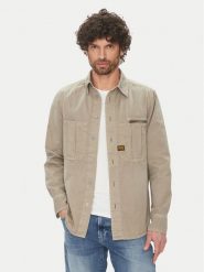 G-Star Raw Koszula D26058 D947 H120 Szary Regular Fit. Szare koszule męskie G-Star, m, bez wzorów, z bawełny, bez kołnierzyka, bez ramiączek. Za 309.99 zł.