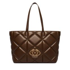 Torebka LOVE MOSCHINO. Brązowe torebki klasyczne damskie Love Moschino, bez wzorów, bez dodatków. Za 1,059.00 zł.