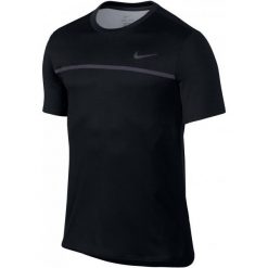 Nike męska koszulka Challenger Crew Black Gridiron Black S. Czarne t-shirty sportowe męskie Nike, m, bez ramiączek, na fitness i siłownię. W wyprzedaży za 179.00 zł.