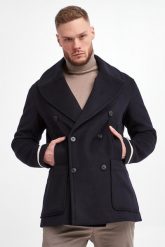 Płaszcz męski wełniany EMPORIO ARMANI. Płaszcze męskie Emporio Armani, m, bez wzorów, z wełny. W wyprzedaży za 3,335.20 zł.