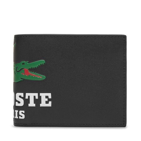 Portfel Lacoste. Niebieskie portfele męskie Lacoste, bez wzorów. Za 299.99 zł.