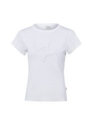 Joop Jeans Koszulka - Tineta Kobiety Bawełna biały, S. Białe t-shirty damskie Joop! Jeans, s, bez wzorów, z bawełny, bez kołnierzyka. Za 169.95 zł.