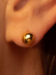 OR ÉCLAT Złote kolczyki-wkrętki "Puce" rozmiar: onesize. Czerwone kolczyki damskie Or Éclat, złote. Za 217.99 zł.