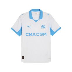 Męska koszulka domowa authentic PUMA Olympique Marsylia 25/26. Białe t-shirty sportowe męskie Puma, m, bez ramiączek, do piłki nożnej. Za 638.50 zł.