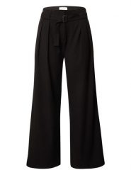 LeGer Spodnie "Viveka" w kolorze czarnym rozmiar: 36. Czarne spodnie materiałowe damskie LeGer, bez wzorów, z materiału, z podwyższonym stanem. Za 157.73 zł.