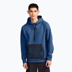 Bluza męska On Hoodie. Niebieskie bluzy sportowe męskie On, bez wzorów, sportowe, bez kołnierzyka, bez ramiączek. Za 439.99 zł.