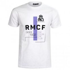 Koszulka Real Madryt - licencjonowana. Białe t-shirty sportowe męskie Real Madrid, l, bez ramiączek, do piłki nożnej. Za 99.00 zł.