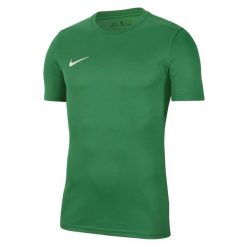 Koszulka treningowa męska Nike Park Vii. Zielone t-shirty sportowe męskie Nike, l, z materiału, bez ramiączek, do piłki nożnej, dri-fit (nike). Za 96.55 zł.