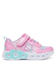 Skechers Sneakersy Infinite Heart Lights 303261L/PKMT Różowy. Czerwone buty sportowe dziewczęce Skechers, bez wzorów, z materiału, bez zapięcia. Za 229.99 zł.