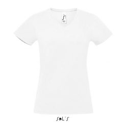 Koszulka damska Sol's Imperial V. Białe t-shirty damskie SOL'S, l, bez wzorów, z materiału, bez kołnierzyka. Za 55.05 zł.