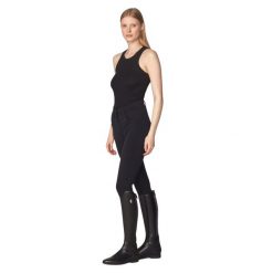Lekkie spodnie jeździeckie mid grip damskie Yagya Performance. Czarne spodnie materiałowe damskie YAGYA, l, z materiału, na fitness i siłownię. Za 724.50 zł.