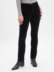BRAX Aksamitne spodnie - Mary Kobiety Bawełna czarny, 46. Czarne spodnie materiałowe damskie Brax, bez wzorów, z bawełny, eleganckie. Za 379.95 zł.