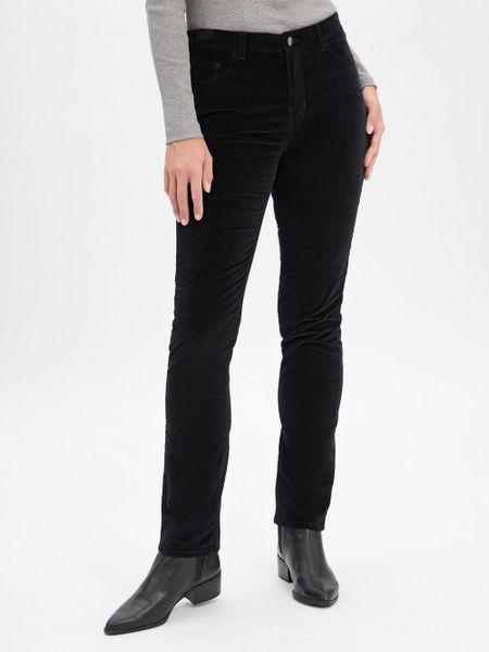 BRAX Aksamitne spodnie - Mary Kobiety Bawełna czarny, 46. Czarne spodnie materiałowe damskie Brax, bez wzorów, z bawełny, eleganckie. Za 379.95 zł.