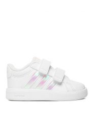 Adidas Sneakersy C-GRAND COURT 3.0 CF I KJ0882 Biały. Białe buty sportowe dziewczęce Adidas, bez wzorów, z materiału, bez zapięcia. Za 139.99 zł.