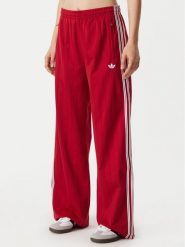 Adidas Spodnie dresowe Pinstripe Firebird Loose Trackpant KS9977 Czerwony Wide Leg. Czerwone spodnie dresowe damskie Adidas, l, bez wzorów, z dresówki. Za 269.99 zł.