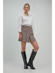 Josephine & Co Spódnica "Samantha" w kolorze brązowym rozmiar: 36. Brązowe spódniczki damskie Josephine & Co, bez wzorów, mini, rozkloszowane. Za 134.85 zł.