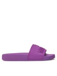 LOVE MOSCHINO Klapki JA28052G1II15652 Fioletowy. Fioletowe klapki damskie Love Moschino, bez wzorów, z tworzywa sztucznego, bez obcasa. Za 389.99 zł.