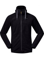 Bergans Kurtka polarowa w kolorze czarnym rozmiar: XXL. Czarne kurtki męskie Bergans, xxl, bez wzorów, z polaru, bez kaptura. Za 234.94 zł.