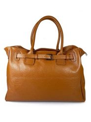 Lia Biassoni Skórzana torebka "Ampollino" w kolorze jasnobrązowym - 38 x 28 x 15 cm rozmiar: onesize. Brązowe torebki klasyczne damskie Lia Biassoni, bez wzorów, z materiału, bez dodatków. Za 434.85 zł.