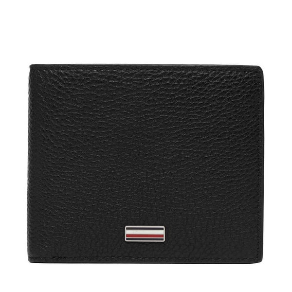 Portfel Tommy Hilfiger. Czarne portfele męskie Tommy Hilfiger, bez wzorów. Za 329.99 zł.