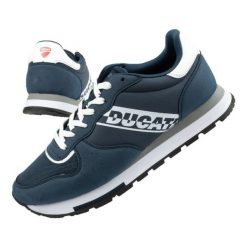 Buty Ducati M DS410-11 niebieskie. Niebieskie buty sportowe na co dzień męskie z gumy, bez zapięcia, na fitness i siłownię. Za 310.47 zł.
