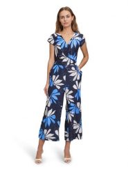 BETTY & CO Kombinezon w kolorze granatowym rozmiar: 38. Niebieskie kombinezony damskie Betty & Co., bez wzorów, bez kołnierzyka, bez ramiączek. Za 228.92 zł.