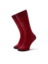 Tommy Hilfiger Skarpety długie 701230606 Czerwony. Czerwone skarpetki męskie Tommy Hilfiger, bez wzorów, z bawełny. Za 59.99 zł.