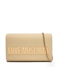 LOVE MOSCHINO Torebka JC4103PP1OKD0129 Beżowy. Brązowe torebki klasyczne damskie Love Moschino, bez wzorów, ze skóry, wizytowe, bez kołnierzyka, bez ramiączek. Za 699.99 zł.