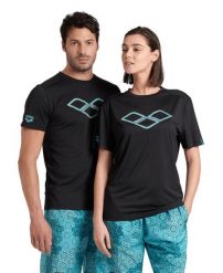 Koszulka Arena T-Shirt Logo. Czarne bluzki sportowe damskie Arena, xl, z poliesteru, bez ramiączek, na fitness i siłownię. Za 158.69 zł.