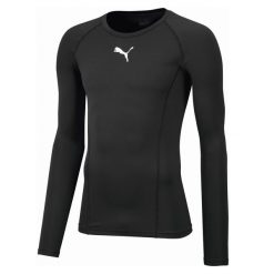 Koszulka piłkarska męska PUMA Liga Baselayer Tee. Czarne bielizna termoaktywna męska Puma, m. Za 89.99 zł.