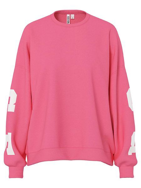 Pieces Bluza "Pcfany" w kolorze jasnoróżowym rozmiar: XL. Różowe bluzy bez kaptura damskie Pieces, xl. Za 83.42 zł.