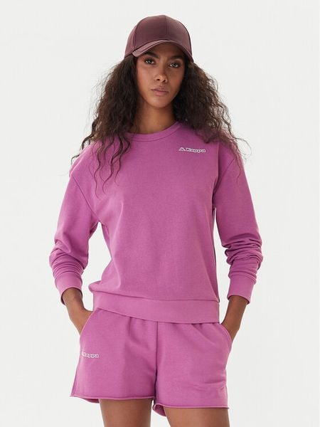 Kappa Bluza Logo Fekka 371M5EW Fioletowy Regular Fit. Fioletowe bluzy bez kaptura damskie Kappa, m, z bawełny. Za 119.99 zł.
