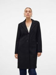 Vero Moda Płaszcz "Blaza" w kolorze czarnym rozmiar: S. Czarne płaszcze damskie Vero Moda, s, bez wzorów. Za 246.45 zł.