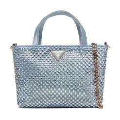 Torebka Guess. Niebieskie torebki wieczorowe Guess, z aplikacjami, wizytowe, bez kołnierzyka, bez ramiączek. Za 589.99 zł.
