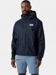 Płaszcz Przeciwdeszczowy Męski Helly Hansen Loke. Niebieskie płaszcze męskie Helly Hansen, m, bez wzorów, z poliamidu. Za 559.00 zł.