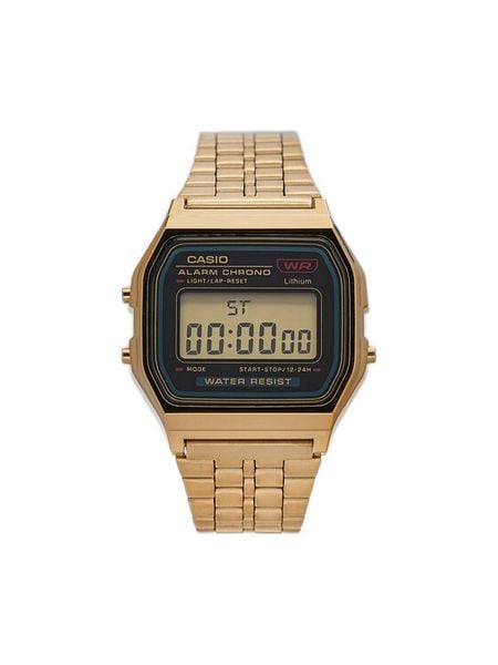 Casio Zegarek A159WGEA-1EF Złoty. Żółte, cyfrowe zegarki męskie Casio, ze stali. Za 299.99 zł.