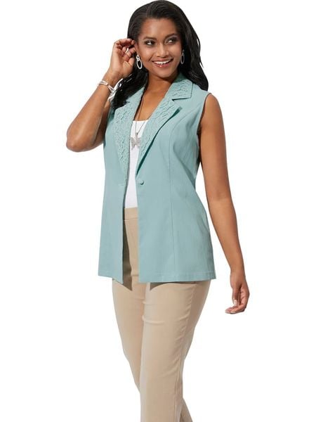 WITT WEIDEN Kamizelka w kolorze błękitnym rozmiar: 48. Niebieskie kamizelki damskie WITT WEIDEN. Za 43.47 zł.